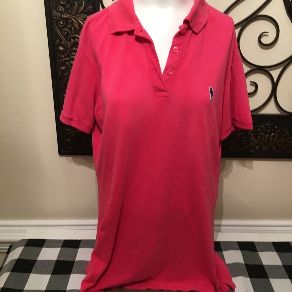 Ladies margaritaville polo shirt size large pink